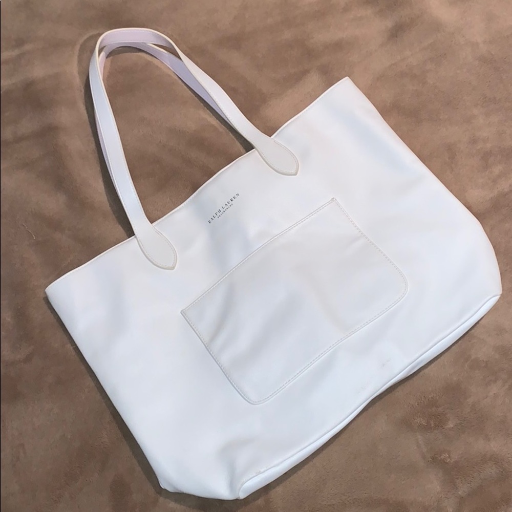 Large White RALPH LAUREN tote bag